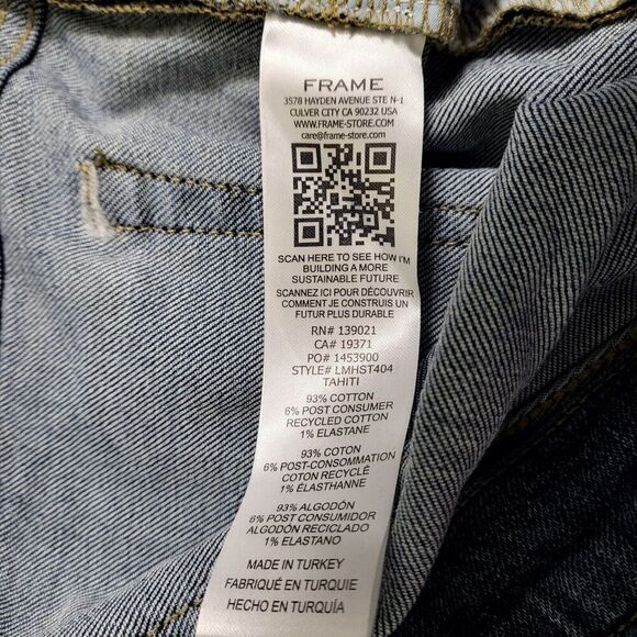 FRAME The Straight Leg Jeans in Tahiti  Blue Button Fly Men's 33 (Actual 34x31) - Picture 5 of 13